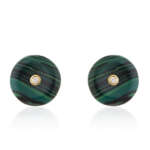 18kt  Yellow Gold Pair Earrings With Diamonds